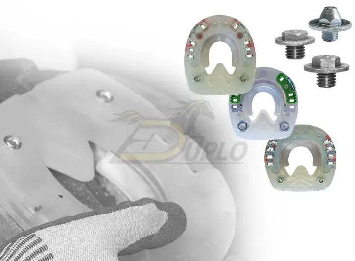 Clipped and Threaded (M8) Composite Horseshoe