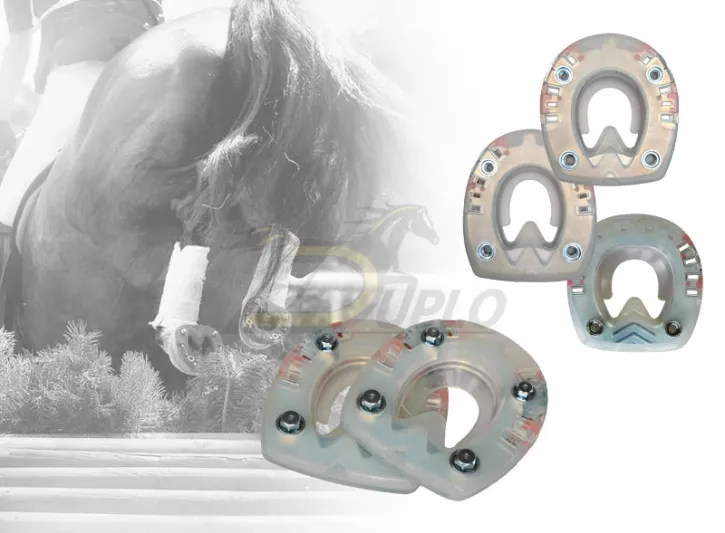 Straight Bar Composite Horseshoe "Jumper" with Cleat Holes