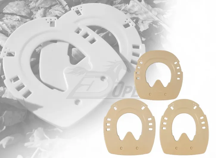 Ajuster l'angle du sabot avec des plaques de calage en uréthane