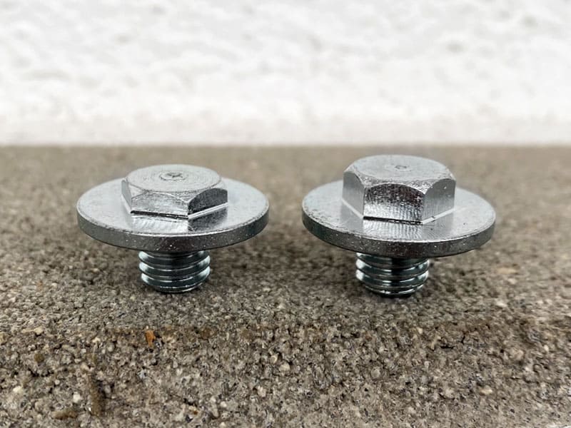 Different heights of anti-slide studs with disk