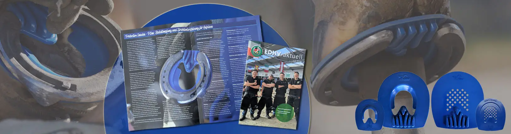 Article du magazine de l'EDHV de juillet 2026 consacré aux Protective Insoles pour fers à cheval.