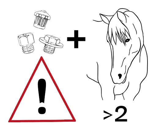 WARNING: The use of studs in a herd increases the risk of injury. 