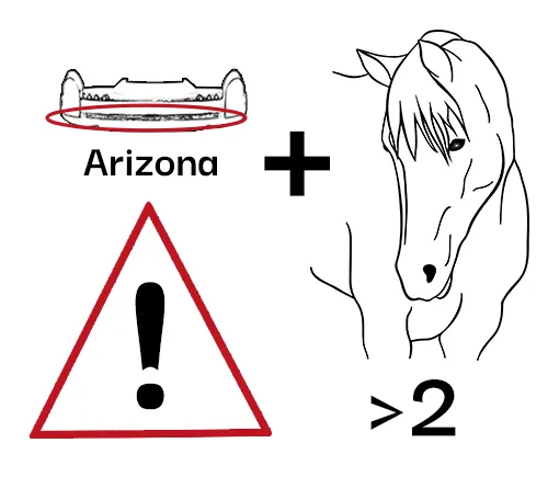 Warning: When the Duplo model Arizona is used in a herd - the steel edge increases the risk of injury.