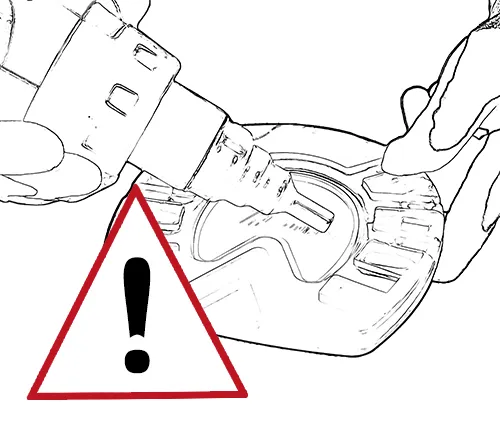 Caution when welding in the Hoof Sole Protector.