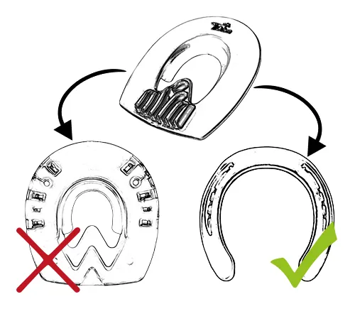 The Protective Insole cannot be combined with a Duplo horseshoe. It is only suitable for conventional steel shoes.