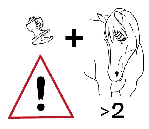 WARNING: The use of spikes in a herd increases the risk of injury.
