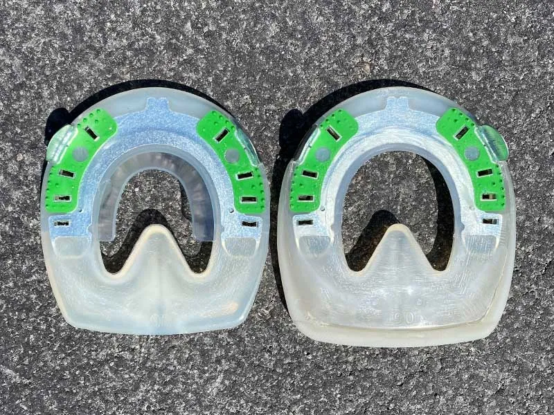 herradura modificada para un casco de un caballo de sangre fría