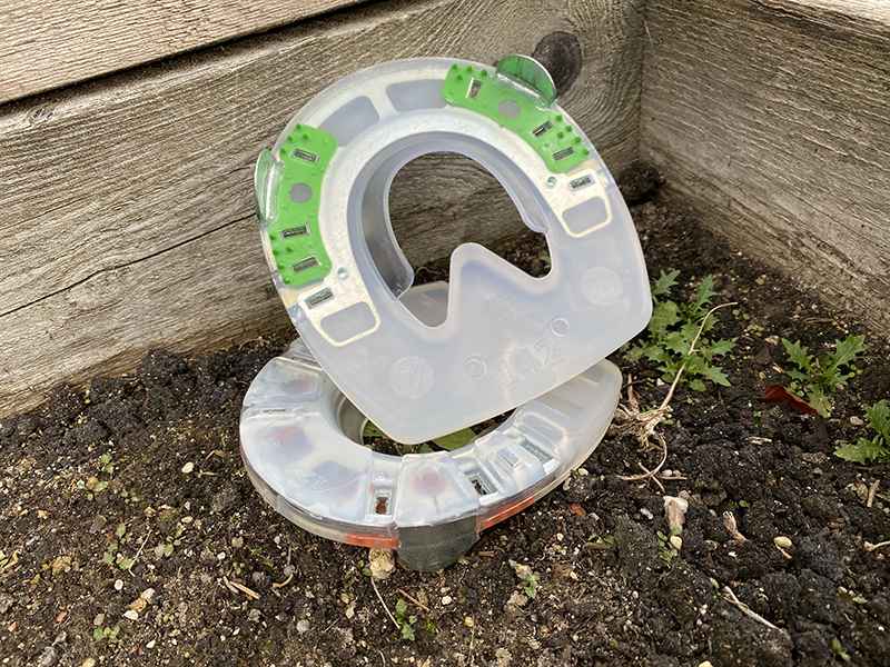 toe weight composite horseshoes with steel border around the toe