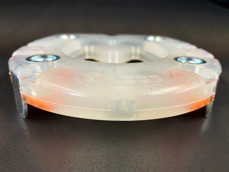 Front View of the Composite Horseshoe for Jumping