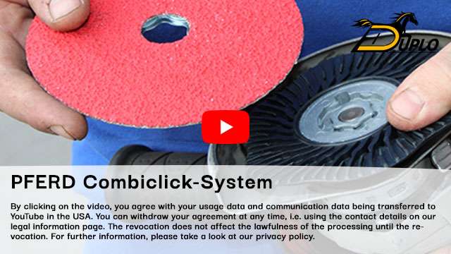 Video: Installation of the PFERD COMBICLICK system in the angle grinder