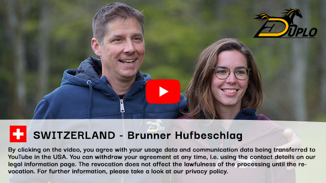 Patrik Brunner and Linda Amacher of Brunner Hufbeschlag